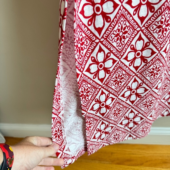 NWT Boden Halter Maxi Dress in Red Floral Tile Size 6 - Picture 14 of 14